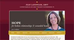 Desktop Screenshot of landphaircounseling.com
